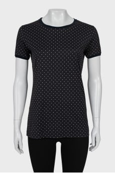 Blue Polka Dot T-Shirt