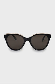 Sunglasses with branded frames