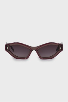 Sunglasses with logo frame