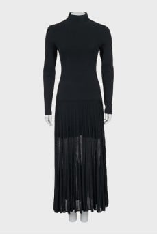 Dress with translucent bottom