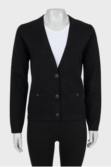 Cardigan with accent buttons