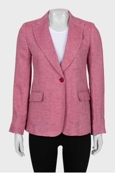 Pink linen jacket