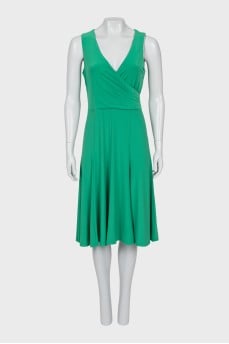 Fitted dress in green