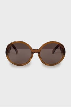 Brown frame sunglasses