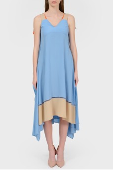 Asymmetric sundress Midi with a tag