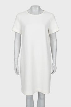 Straight white dress
