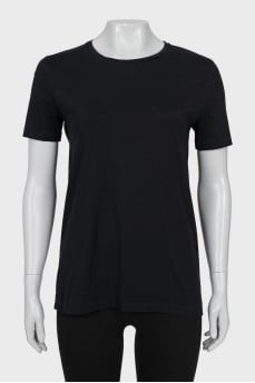 Black straight cut t-shirt