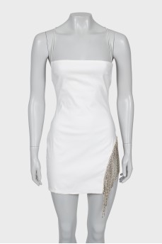 Mini dress decorated with crystals