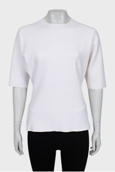 Fitted blouse with zipper