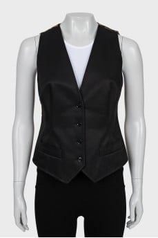 Animal print vest