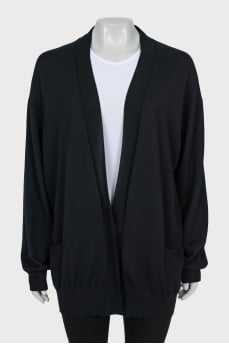 Cashmere cardigan with pockets