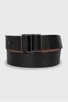 Black leather belt