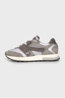 Men's sneakers made of suede and textile