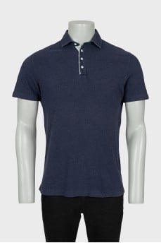 Men's blue polo shirt