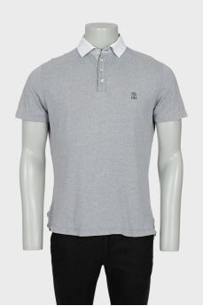 Men's button down polo shirt
