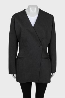 Jacket with button fastening