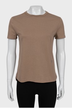 Brown straight cut t-shirt