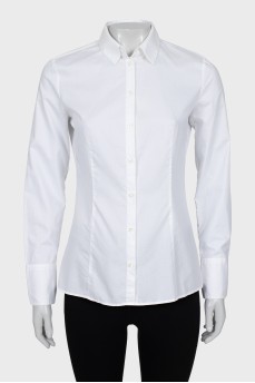 White fitted shirt