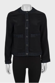 Single-breasted cardigan with buttons
