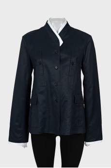 Jacket with removable cuffs