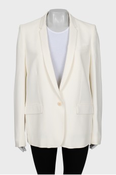 White button down jacket