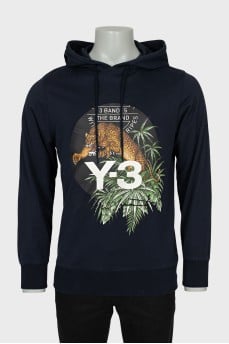 Men's blue hoodie