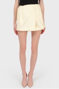 Mini shorts with Velcro with a tag