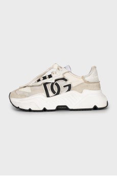 Daymaster textile and suede sneakers