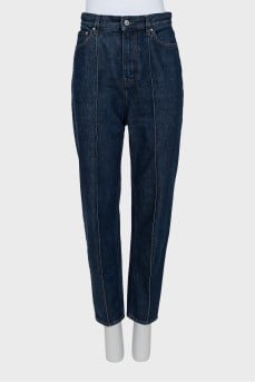 Slim fit jeans with front stitching