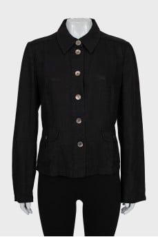 Black linen jacket