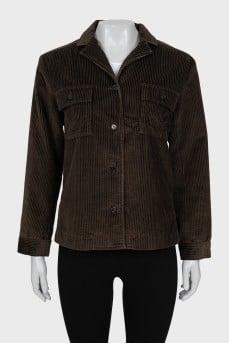 Green corduroy jacket