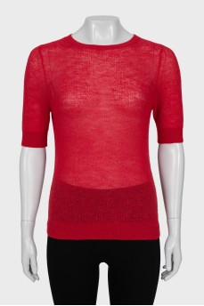 Red slim fit t-shirt