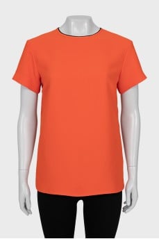 Orange straight cut t-shirt