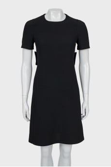 Short sleeve wool dress