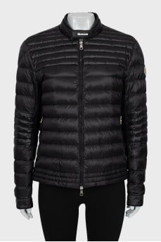 Black quilted jacket
