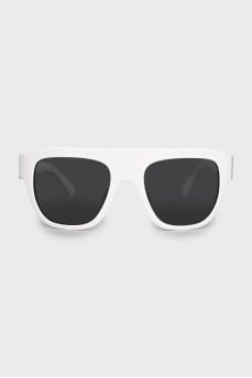 Sunglasses with white frame