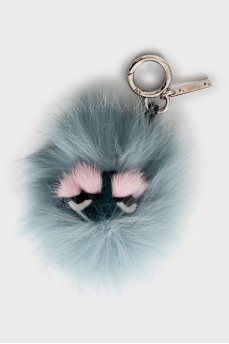 Blue Kooky Keychain