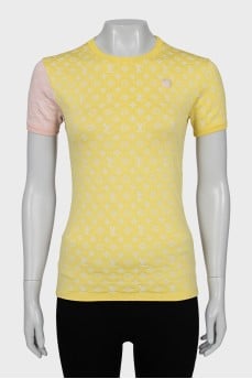 Slim fit t-shirt with signature monogram