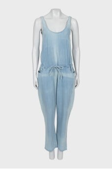 Overalls with tie-on trousers