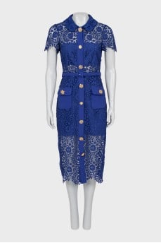 Lace dress with crystals