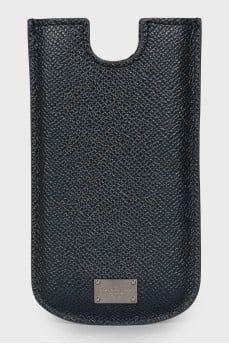 Blue leather case