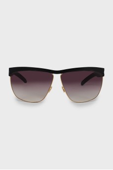 Sunglasses with metal temples