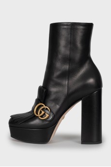 Leather ankle boots Marmont
