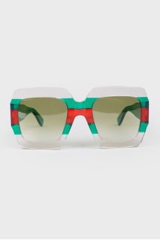Green frame sunglasses