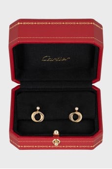 Trinity gold earrings