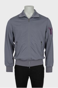 Men's Gray Zip-Up Jacket