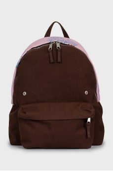Men's textile backpack