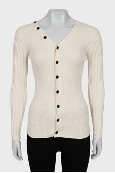 Slim fit cardigan with buttons