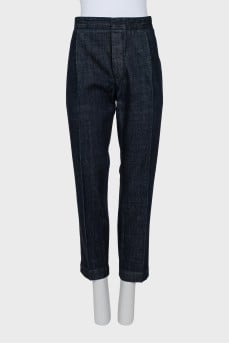 Dark blue jeans with arrows