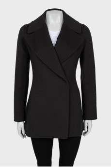 Black coat with buttons